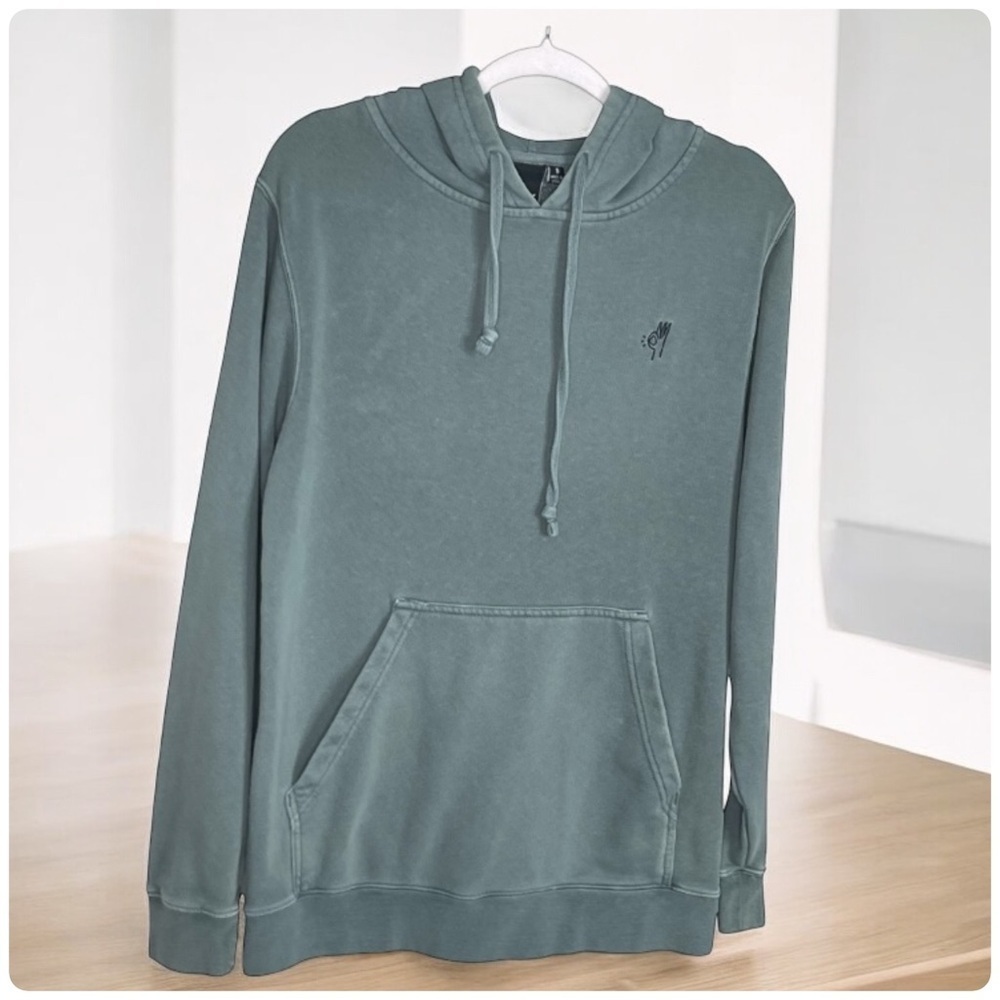 Only NY Men's Green Hoodie S